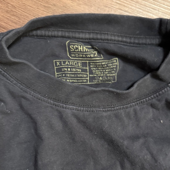 Men's Black Long Sleeve Tee - Picture 3 of 3